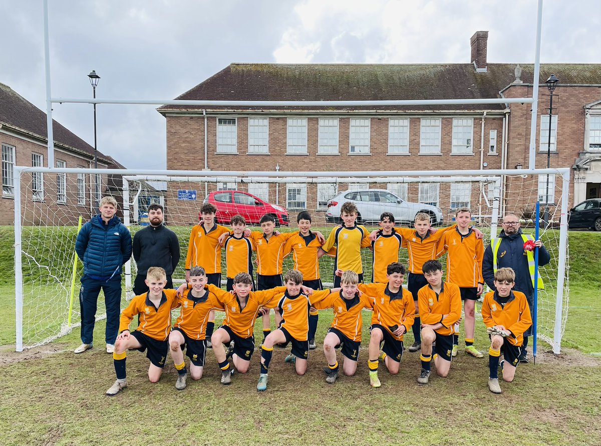 HeadteacherBas1's tweet photo. Huge congratulations to our fabulous year 8 boys @BassalegSchool1 🦌winning Newport Schools’ semi final against St Julian’s today 2-1 in what is a massive week for them with many competing in the Rugby National Cup semi-final tmw #believingandbelonging @BassalegPE @CCUBassaleg https://t.co/eAnB43c9fR