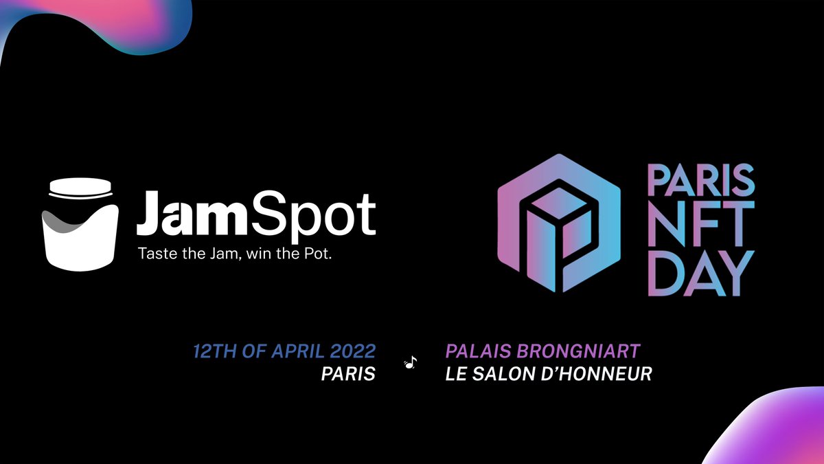 Jamspot_xyz's tweet photo. We are happy to announce that @Jamspot_xyz will be attending @parisnft_day at the palais Brongniart in #Paris on April 12! 🎶

Join us to share amazing moments and discover the most innovative #NFT music project of Web3 🔥

#Music #Blockchain #NFTs #NFTCommunity #nftmusic https://t.co/xxMLdudUbL