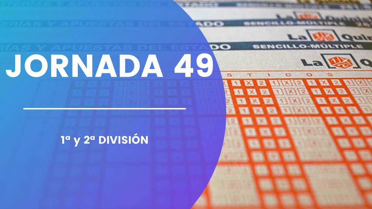 ⚽️JORNADA 49⚽️
🏆La Quiniela 1X2🏆
🔥Mi pronóstico aquí👇🏻
youtu.be/eGl4GpZ8laE
#LaQuiniela #LocoQuiniela #1X2 #BOTE #suerte #laliga123 #elplenoalquince #laliga #laliga123