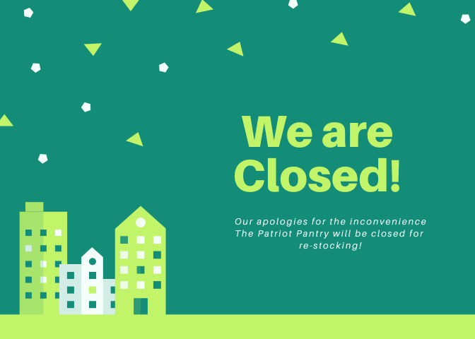gmupantry's tweet photo. We will be temporarily closed while we work on restocking! We apologize for any inconvenience! https://t.co/JYPNR0Z195