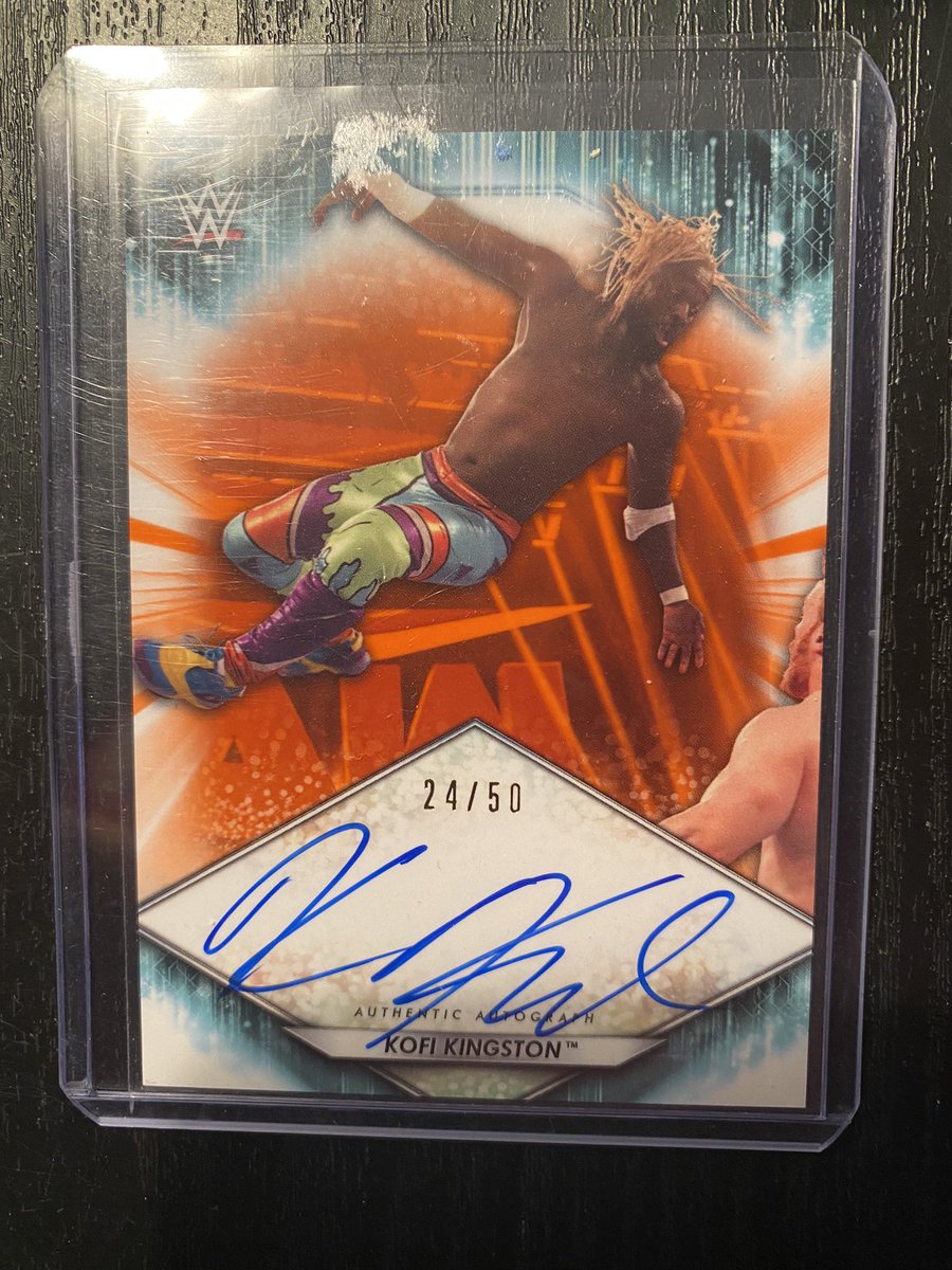 ChrisMendo83's tweet photo. 🚨It’s A New Day🚨

🔥 2021 Topps Kofi Kingston Auto 24/50 🔥🔥

🤼 $20 bmwt or best offer 🤼

@CardboardEchoes @sports_sell @Iminsearchof @SportsSell3 @TheHobby247 @DailySportcards @HobbyConnector #HiveBST #WWE #thehobby 

Please RT! https://t.co/SIguTXbXno