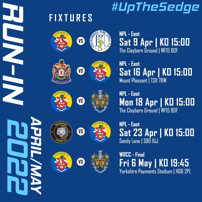 All our club members can now get £1 off the entry fee at <a href="/Liversedge_FC/">Liversedge FC</a> home games by showing their membership card. Get along to the penultimate home game of the season on Saturday when they host Stocksbridge. All Sedge aren't we!