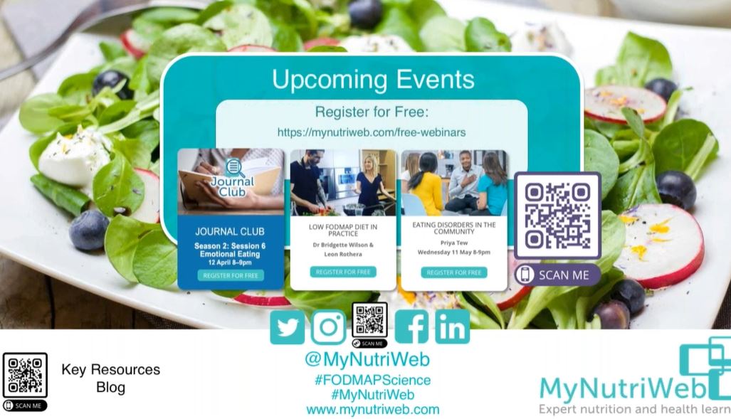 AndreaZick's tweet photo. Looking forward to tonight's @MyNutriWeb sessions about #FODMAPScience https://t.co/RpqmKi3GDx