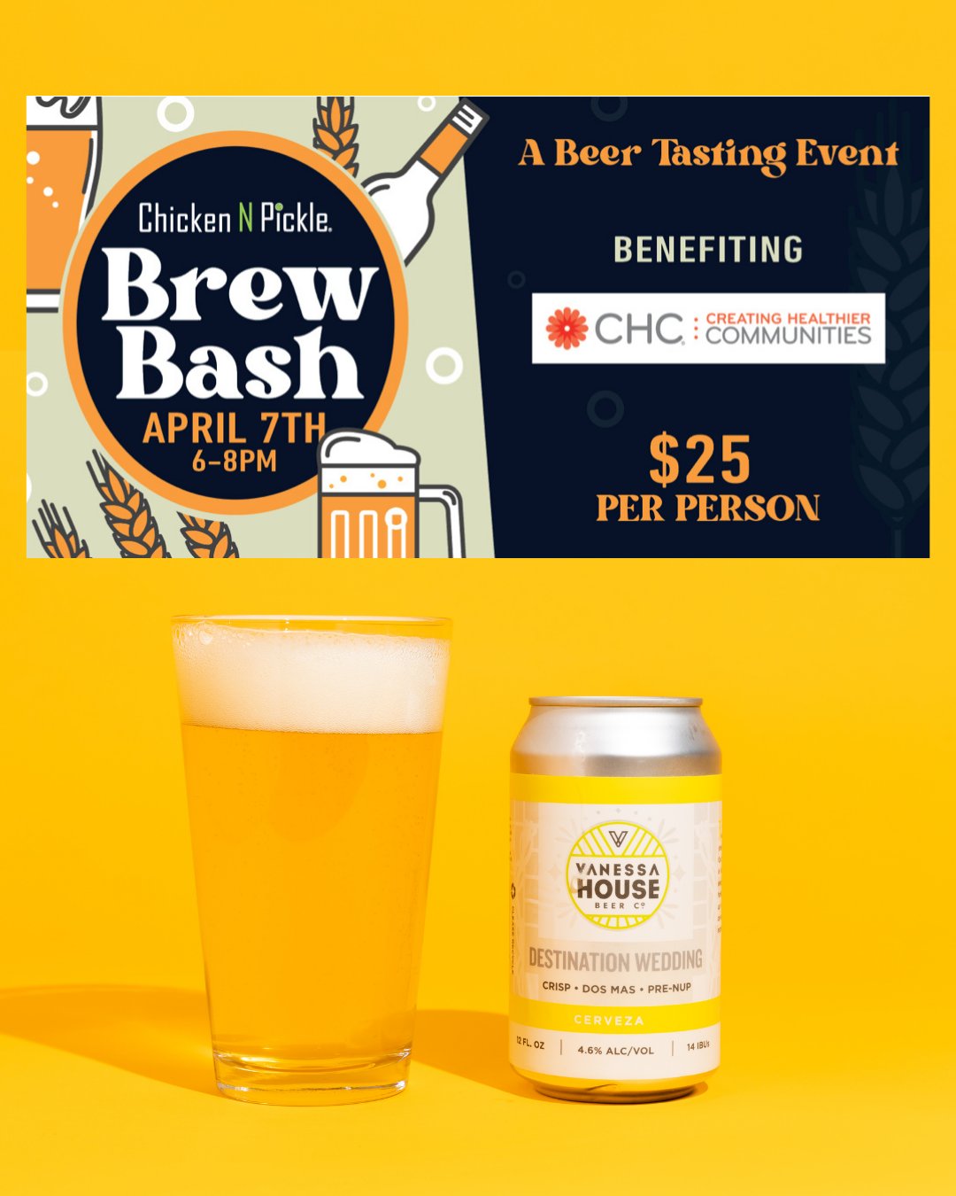 Vanessa House Beer Thursday April 7th 6 8pm At Chickennpickle Okc Don T Forget To Vote For Us In The Beer Tasting Tickets Include Donation To Chc Creating Healthier Communities