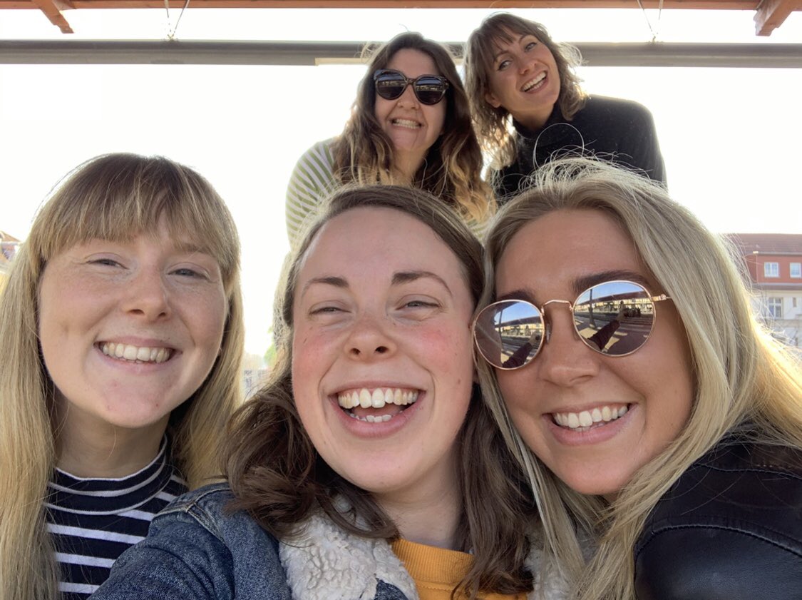 Emma_Lepley_'s tweet photo. Three years ago today I got us very lost in a train station just outside of Berlin… Life feels like it is JUST starting to return to these sorts of times (rightly or wrongly). #galsholiday #berlin #swrd #runningpals #whodontrun #holidaypals #foodpals #lost #lostinberlin https://t.co/4ojM17T56v
