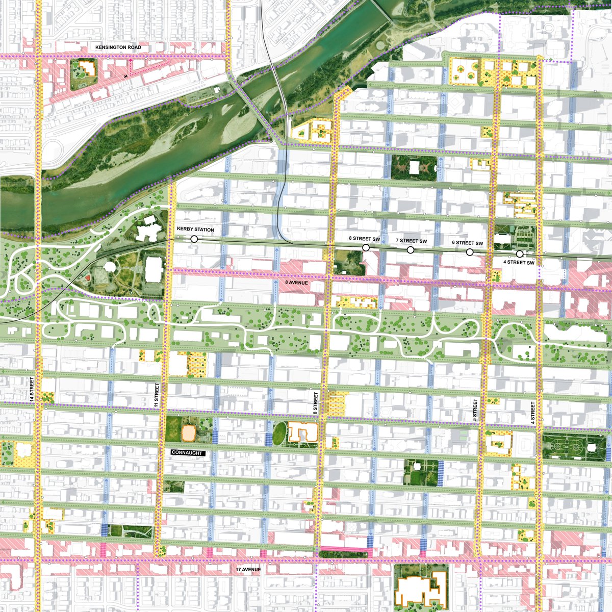 The kids we talked to told us they love streets with big trees and getting ice cream. Green streets with plant life, a long park that connects our two rivers, and amazing pedestrian streets that connect to local shops bring their ideas to life. 🌲🍦