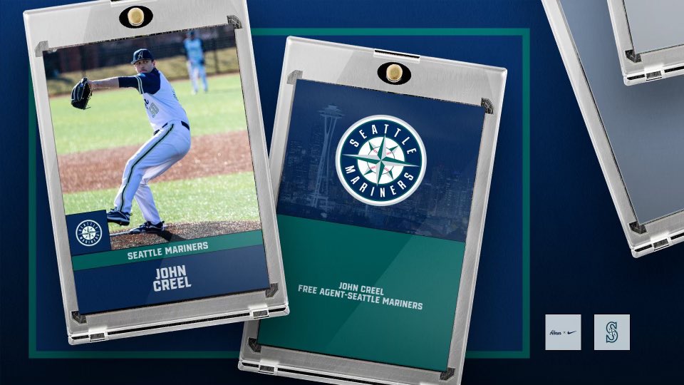 ZipsBB's tweet photo. We’d like to wish a special congratulations to ‘21 baseball alum @JohnEcreel for signing a free agent contract with @Mariners! John will report to Low-A @ModestoNuts. Creel is officially our first #ProZip of the new era of Akron Baseball. Congrats Big John! #FindAWay https://t.co/oPEDzn2pXx