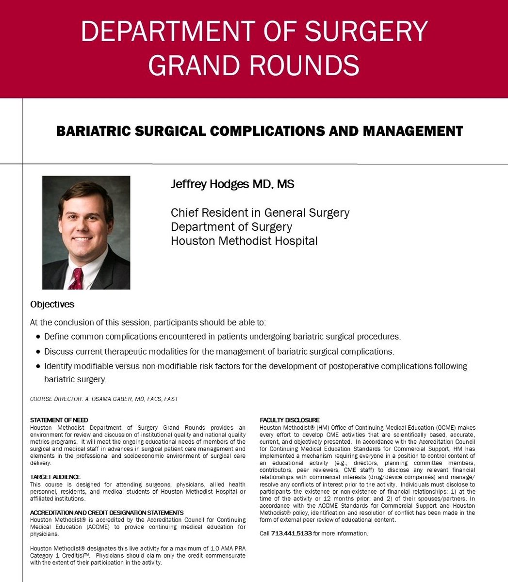 Houston Methodist General Surgery Residency tweet media
