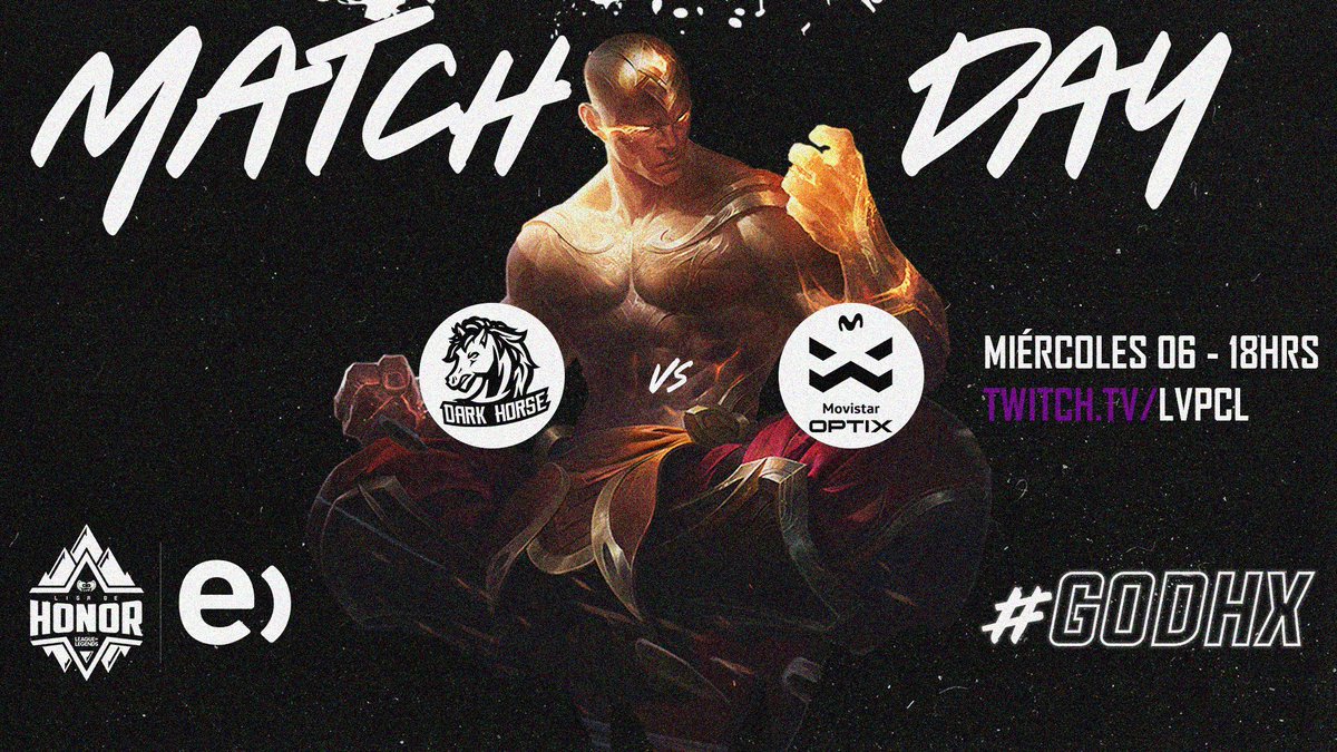 DarkHorseGG's tweet photo. SEMIFINAL 
Hemos tenido altos y bajos pero hoy el caballo negro lo dará todo Por ese pase a la final.
Hoy se juega VS @movistaroptix 
#LVPcl 🔥
📺https://t.co/Jmm6HEmZNc
⏰18hrs 
#GODHX🔥 https://t.co/x5kT3nfGnP