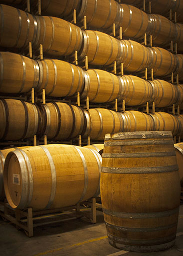 We choose once-used whiskey barrels for our brandy production. The longer a brandy stays in the charred-oak barrels, the richer, smoother and more concentrated it becomes.