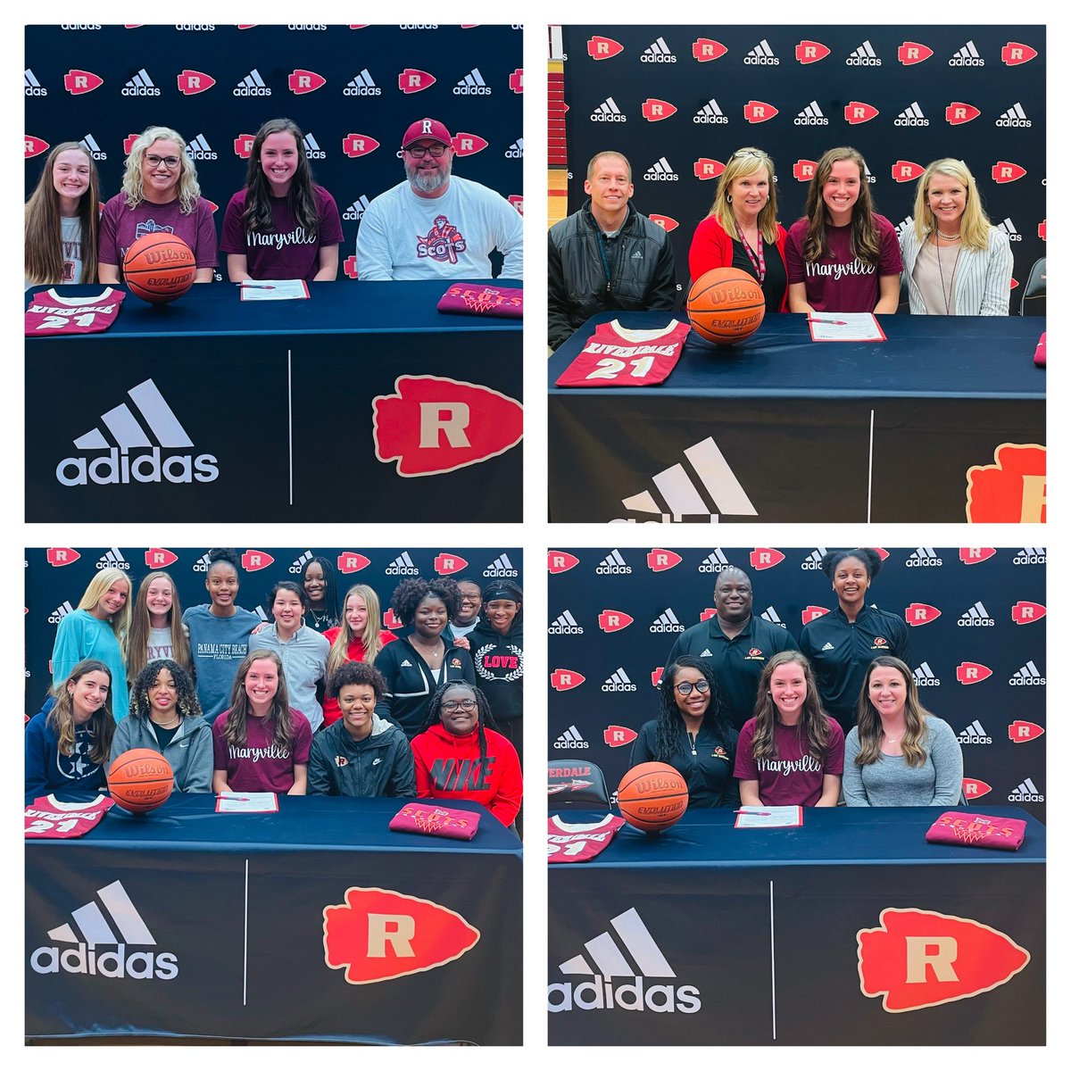 Super fun day as we celebrate <a href="/ehaney_/">Ella Haney</a> signing with @WbbCollege We will miss you but we know you will go to do great things at Maryville!!     🧡♥️🧡♥️ <a href="/RiverdaleHighTN/">Riverdale HS</a> <a href="/RHS_sports/">RiverdaleSports</a>