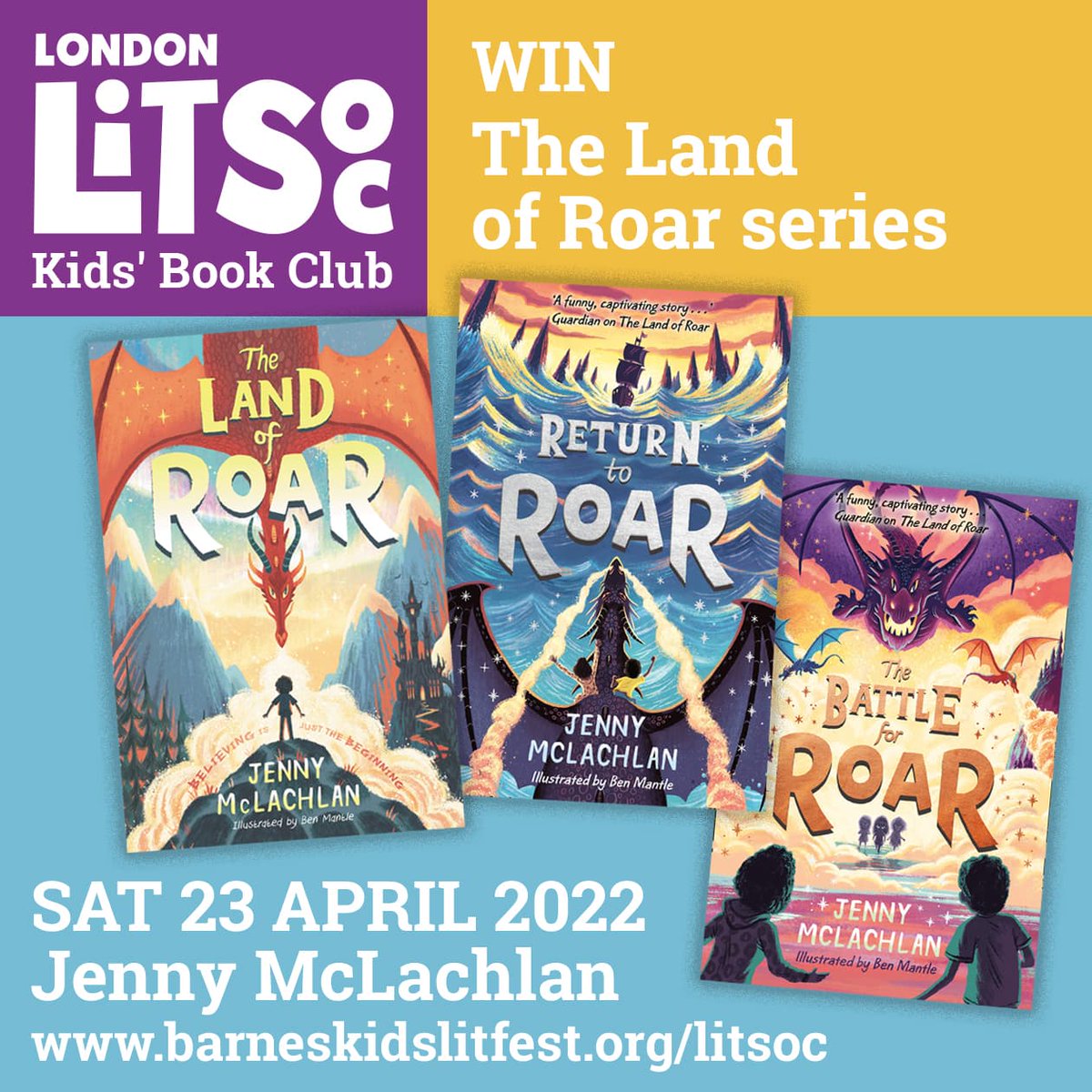 Land of Roar Series 3 Books Collection Set by Jenny McLachlan (The Land of  Roar, Return to Roar, The Battle for Roar)