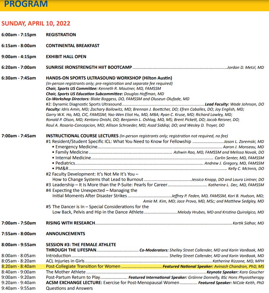 DatalysCenter's tweet photo. Another friendly reminder that the Datalys Center’s Director of the NCAA ISP, Dr. Avinash Chandran, will be speaking on “Post-Collegiate Transition for Female Athletes” this Sunday at 8:20am at the @TheAMSSM Annual Conference! #HSNATION #NCAAISP #WomensGHS @UNCBBHP @UNCEXSS https://t.co/cuZdWCNrKI