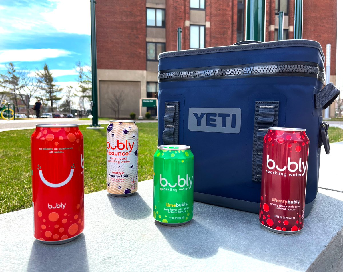 Welcome Spring with a brand new Yeti cooler stacked with refreshing Bubly flavored water! From April 6 to April 18, BASC is offering the ~coolest~ cooler to one lucky SUNY Brockport student. Visit The Nest or The Square to submit your name!