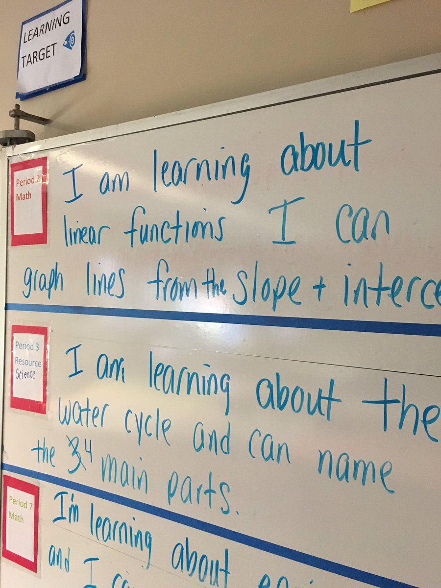mrwinslowroom14's tweet photo. Learning target and success criteria for math today. #Lyonslearns https://t.co/u992rEG8f3