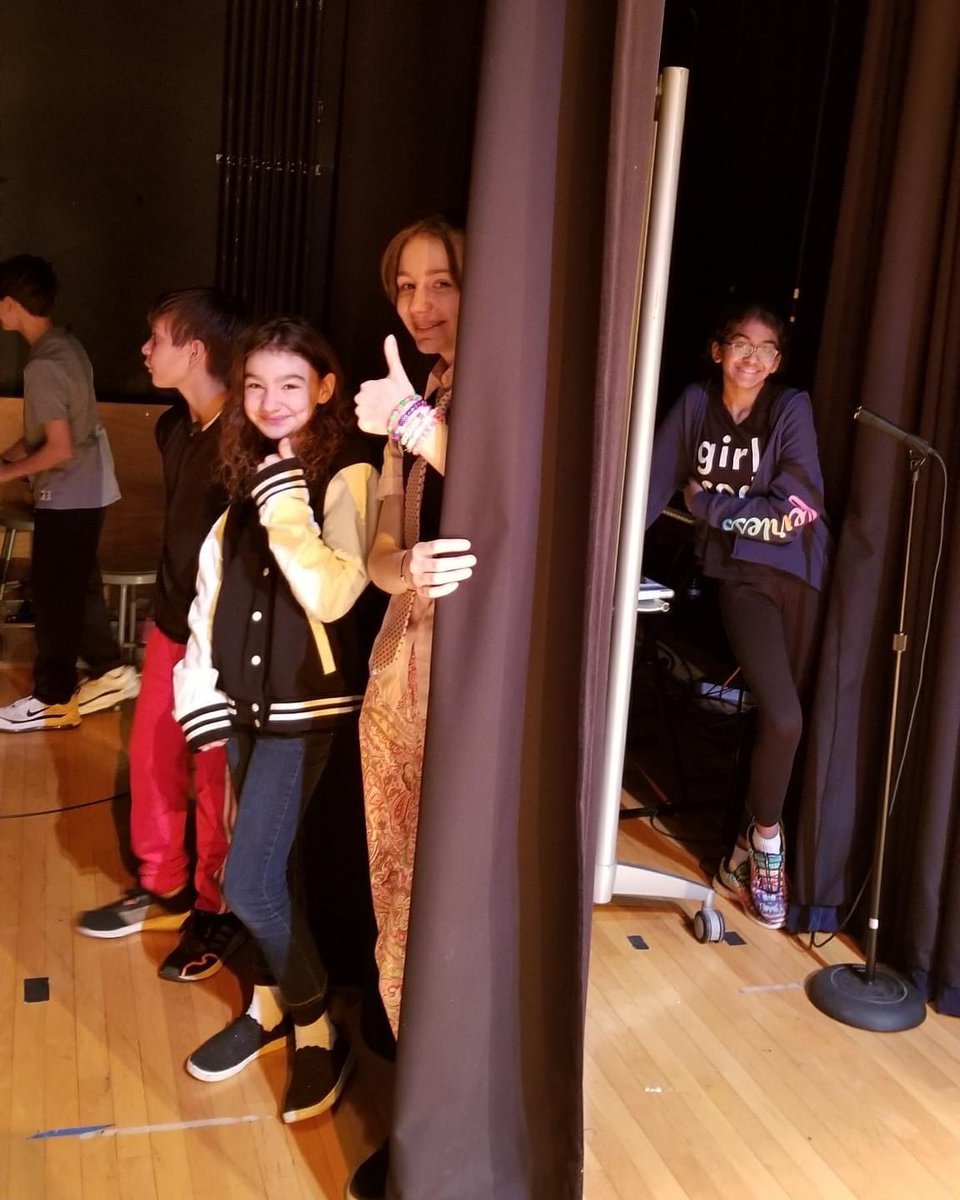 unitycharter's tweet image. .@unitycharter Backstage scenes during today's dress rehearsal! We can't wait for the show tomorrow! #HighSchoolMusicalJr #unitywolves