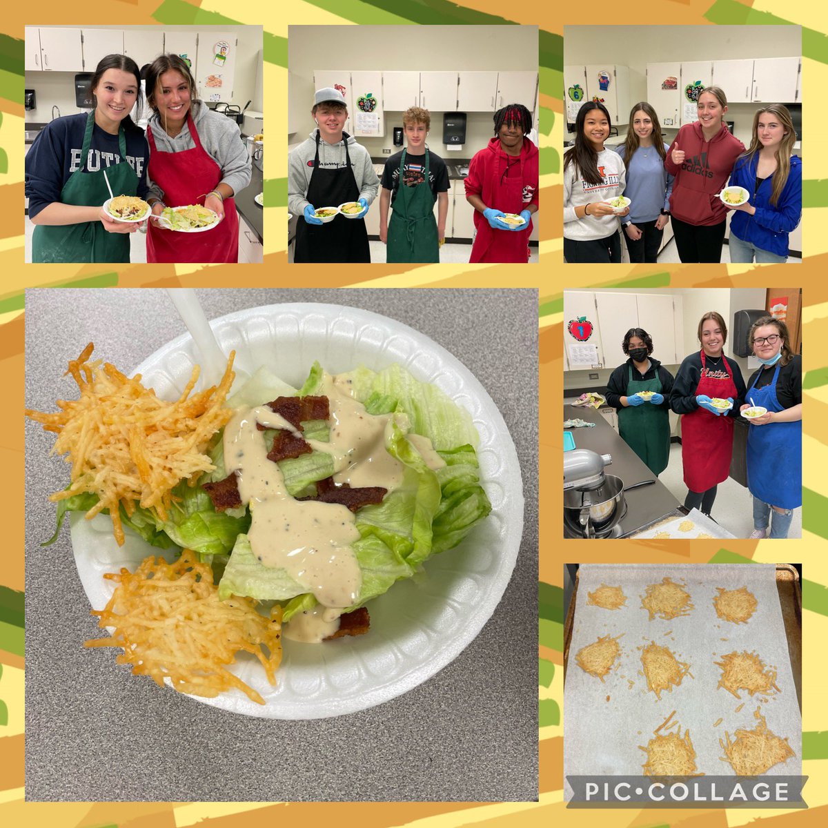 LHS210Krolo's tweet photo. What to do with homemade Parmesan crisps?? Add to a delicious wedge salad 🥗🥓🧀 #WeAreLemont #FoodPrep #DairyUnit https://t.co/RSqv8yFeCU
