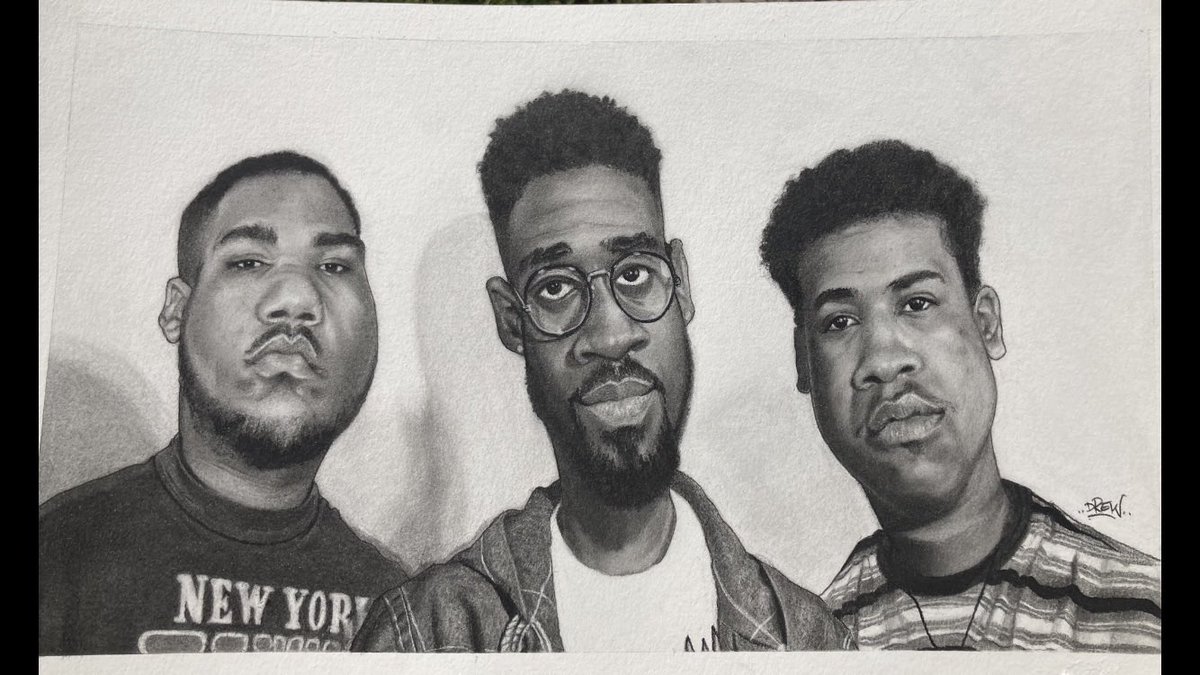 mancilladrew2's tweet photo. “De La Soul” #delasoul #illustration #charcoal #caricature #artistsoninstagram #drewsdrawings24 https://t.co/E45cRVuiPN