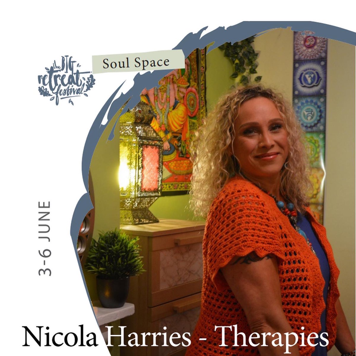 SoultreeT's tweet photo. Thrilled to be part of the Soul Space therapists at the fantastic @BigRetreatWales 3-6th June!!! Jubilee weekend!!🙌🏽🎉💕🦋🌿🌸😃
There are still tickets available for this soul-nurturing festival - it’s FANTASTIC!!!🥰😍🌿👇🏼👇🏼

https://t.co/HucH0cN2aF

#festival #love #holistic https://t.co/Z5vbmn3AgD