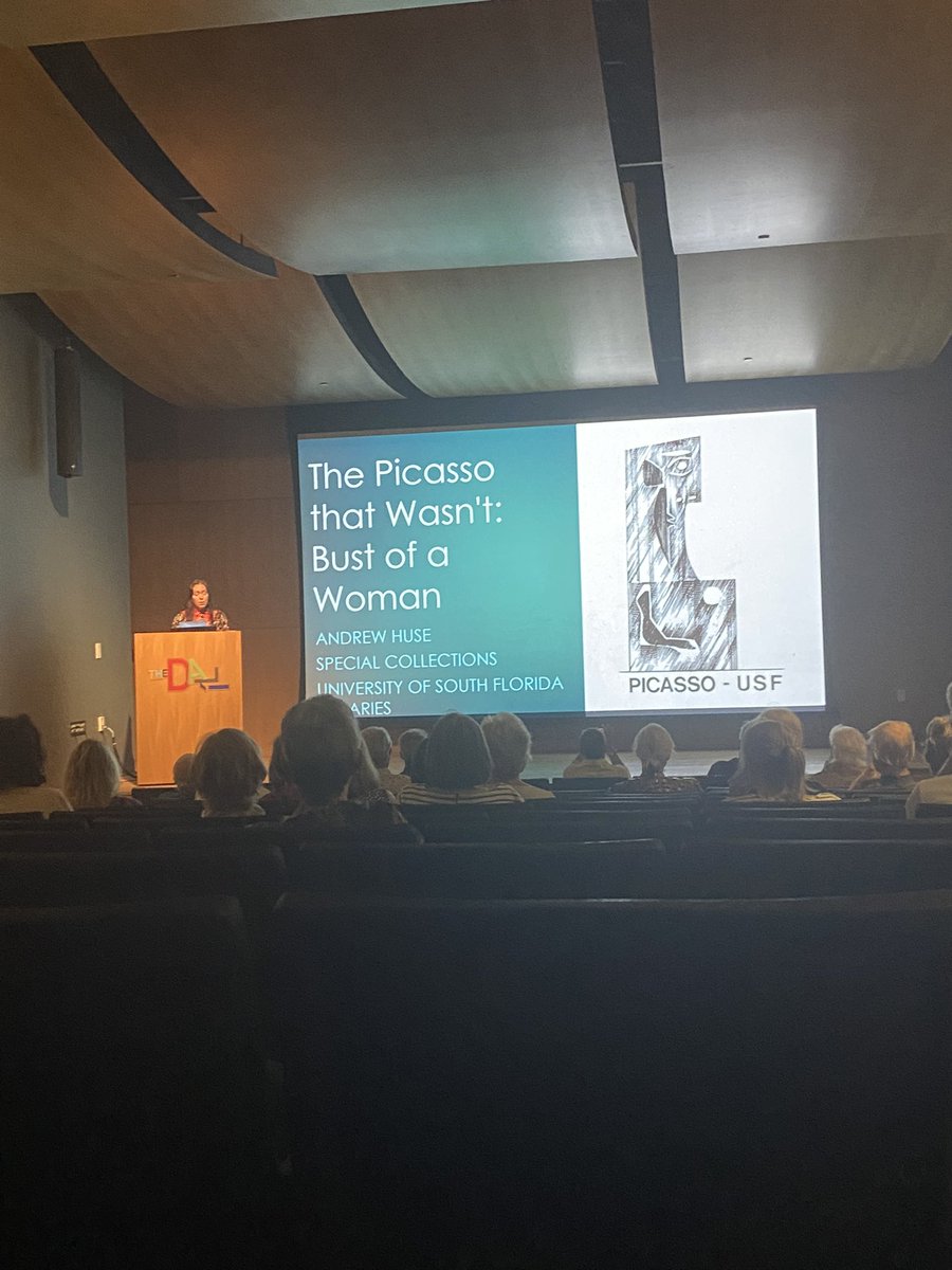 ChristinaWisz's tweet photo. A great event today with @usflibraries at the @TheDali - did you know USF was almost home to a Picasso sculpture on campus back in the 1970s? #UsfHistory 🤘 https://t.co/7VAyff50gL