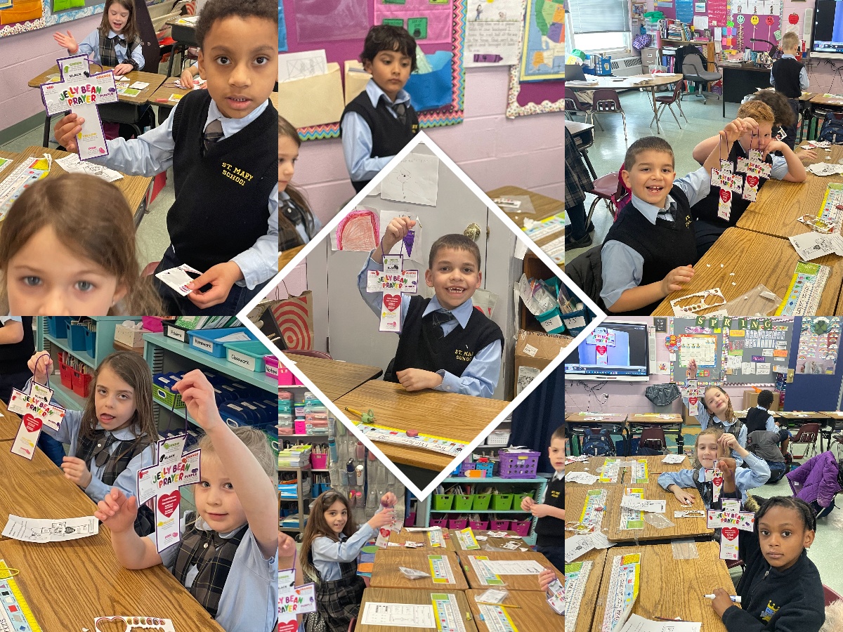 FishkillSt's tweet photo. Jelly bean prayers in 1st grade! #smsfishkill #Easter https://t.co/GxSRJQsBkH
