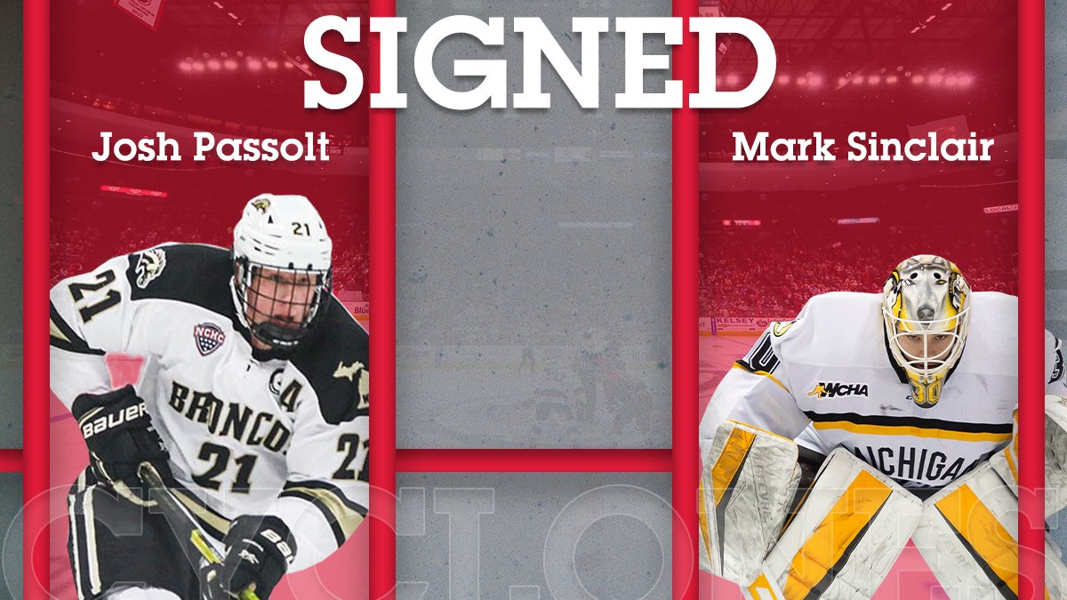 📝 We've signed forward Josh Passolt and goaltender Mark Sinclair

🗞 cycloneshockey.com/news/2022/04/c…