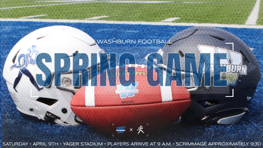 wusports's tweet photo. Come out to the Washburn @IchabodFTBL spring game at 9:30 a.m. on Saturday in Yager Stadium. The Ichabods finished the 2021 season 9-3 finishing second in the MIAA final standings. #GoBods https://t.co/9nMlpjoWKX
