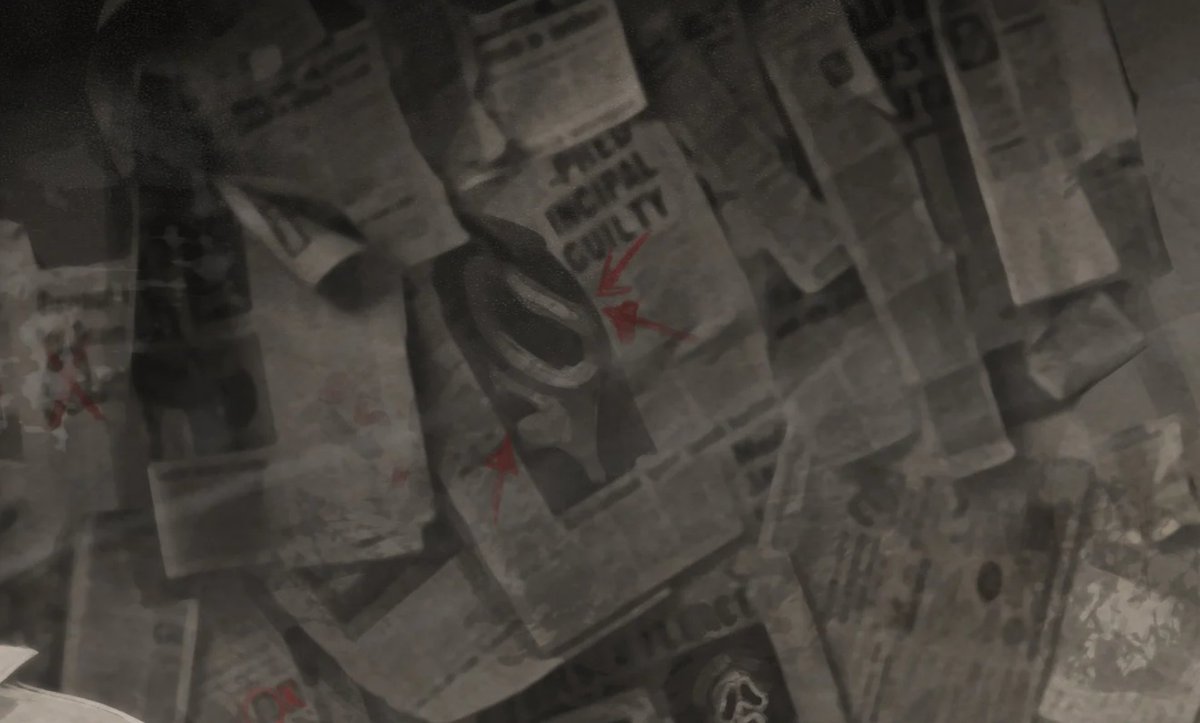 Tired_Survivor's tweet photo. Danny Johnson/Ghostface lore official artwork closeups because I'm feeling starved of lore for him. 
Ghostface tome when?

#deadbydaylight #dbd #ghostface #dannyjohnson #dbdghostface https://t.co/WAV3HBBvcI