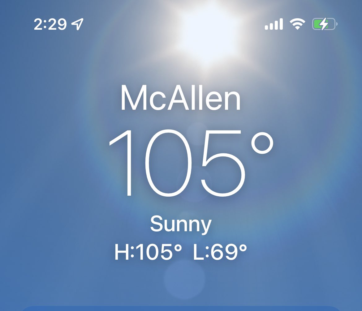 CityofMcAllen's tweet photo. But whhhhyyy?!
Stay hydrated, folks!🥵
#ItsOnlyApril https://t.co/s4Kh2rsvql