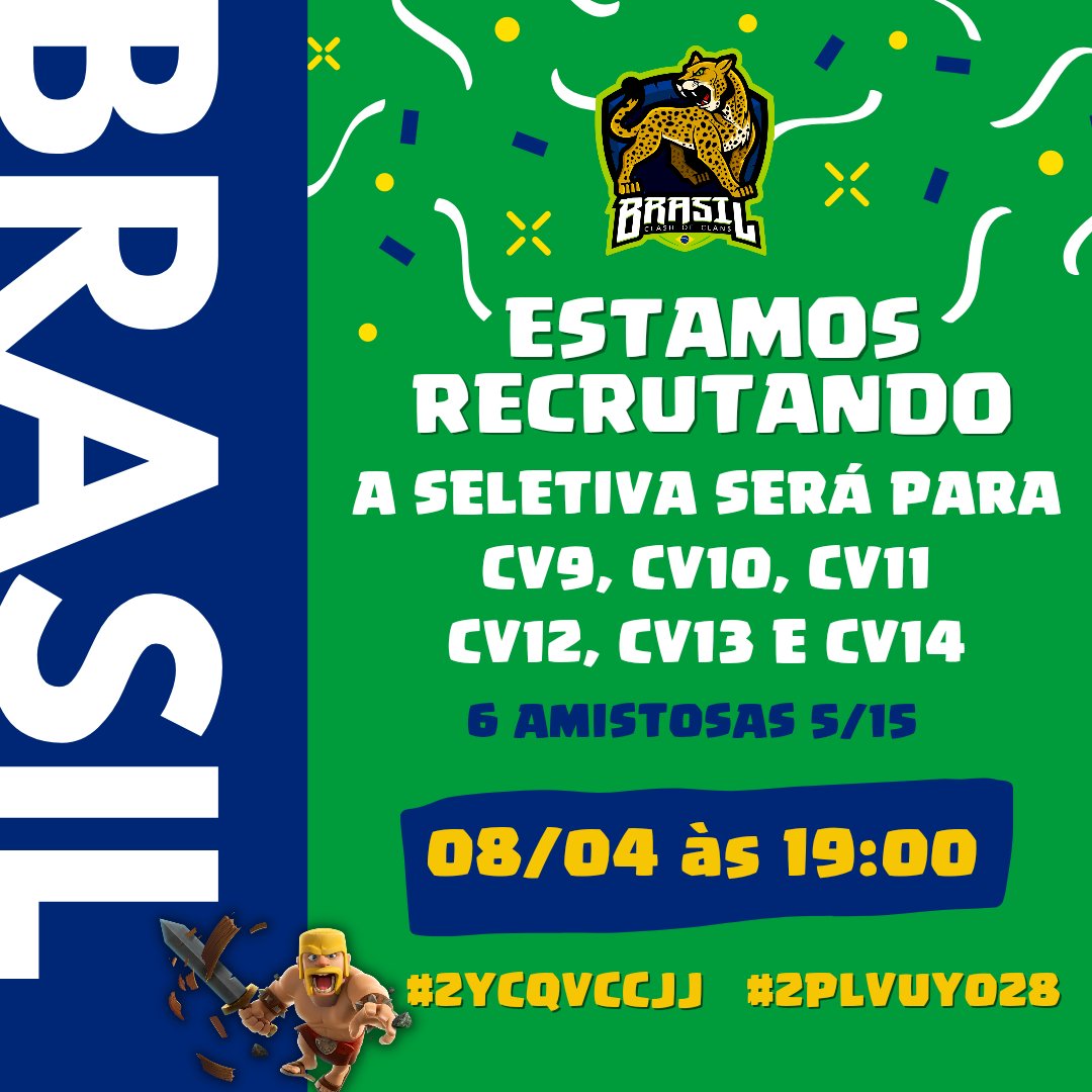 COMO A PROCURA NÃO FOI GRANDE REALIZAREMOS A SELETIVA EM UM ÚNICO DIA!