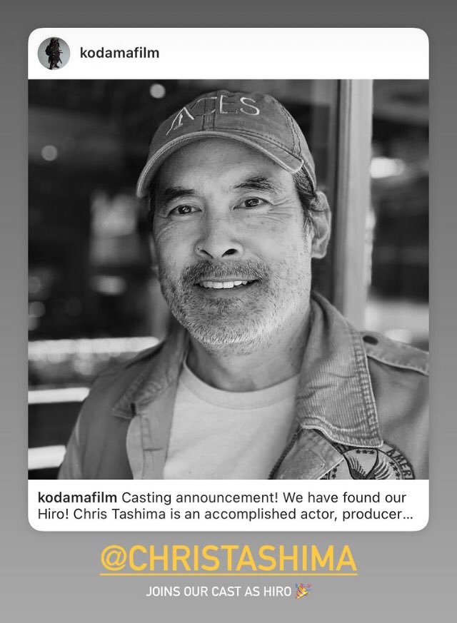 CedarGroveProds's tweet photo. Meanwhile on IG: “Excited to have him onboard and collaborate to bring his character and the world of Kodama to life!” #ChrisTashima #Kodamafilm #SWATSamurai #shortfilms https://t.co/FHuMQk2Juj