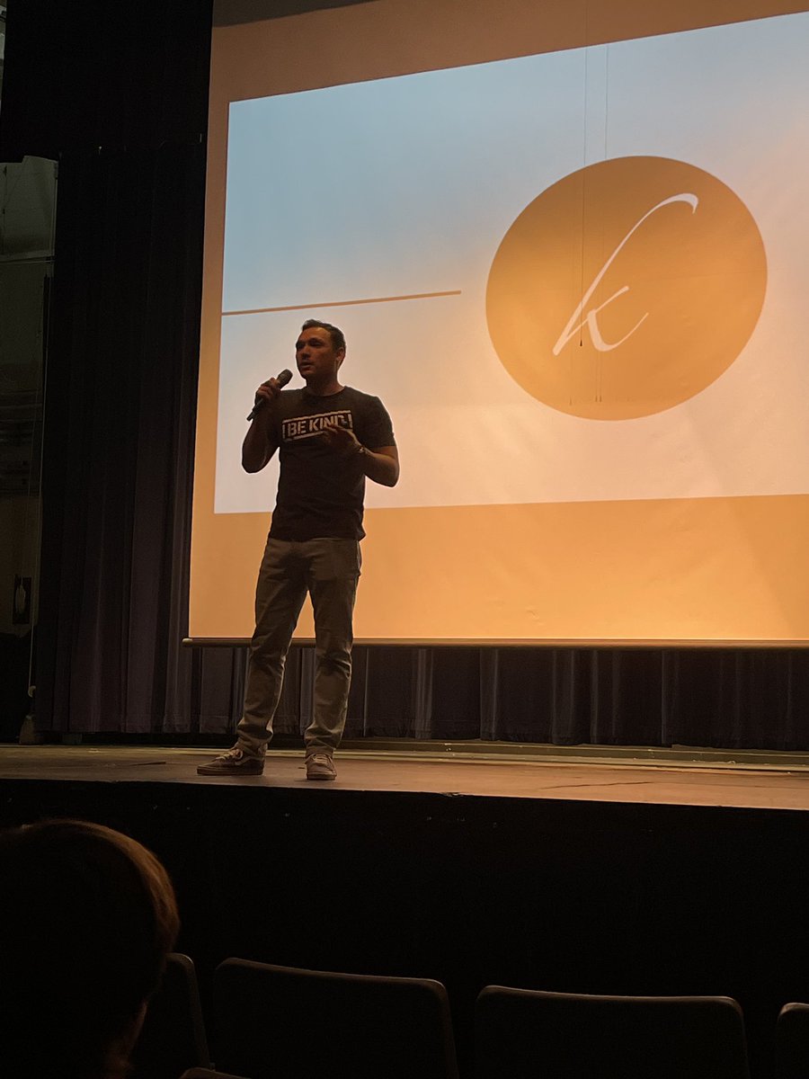Thank you to <a href="/ky_kyy/">Kyler Erickson</a> for sharing your message with our student body today. Your story is truly inspirational and one that all students may benefit from. #TeamUpKSD