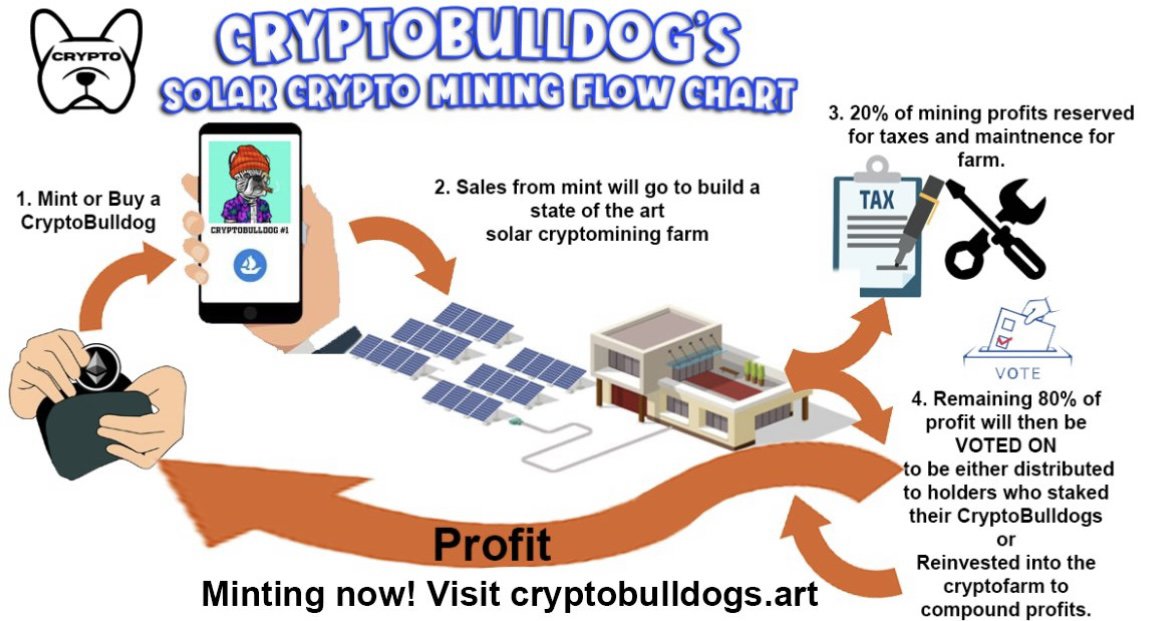 BHall_Locks's tweet photo. @CryptoBulldogs 

Earn passive income, just from hodling an NFT?!

Can't forget to mention that there's an NFT that awards you a Tesla or $35K in ETH, within the NEXT 1,300 MINTS!!

Mint is only .03 ETH, don't miss out!

#NFT #Crypto #Solar #Mining #Mint #BAYC #NFTArt https://t.co/B1Rt36Rq3i