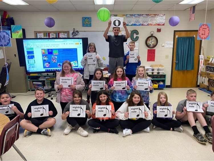 porter_elem's tweet photo. Porter Elementary STREAM students demonstrate how many beats whole, half, quarter, and eighth notes get! We love music! #JCSTREAM https://t.co/6Lt30uq985