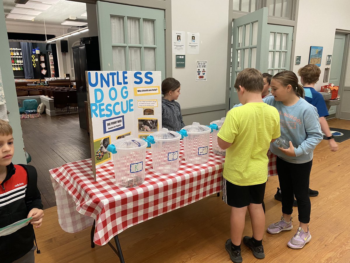 Kahrs3rdgrade's tweet photo. @MrBeast Our 3rd grade class started a #pennywar to support a local non-profit dog rescue called Dauntless Dog Rescue. Will you help us reach our goal? We are BIG fans! https://t.co/YQuvejkyxX
