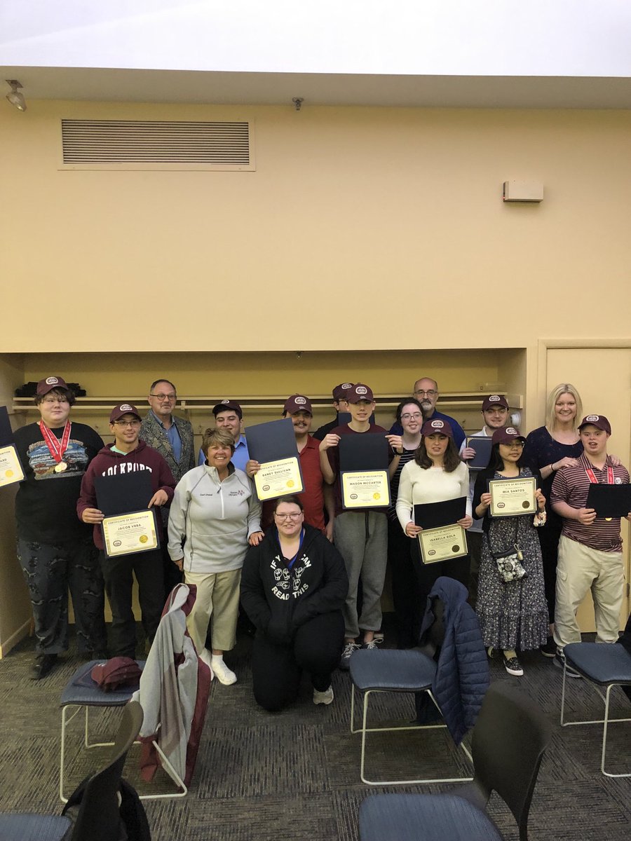 DrJohnGreenan's tweet photo. Thank you to Mayor Streit and the Lockport City Council for recognizing our Special Olympics Basketball team! ⁦@LthsSpecialOly⁩ https://t.co/cmSHZtJ9SG