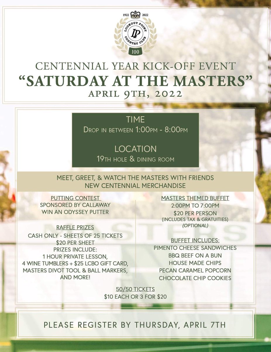 A (new) tradition unlike any other....

Thanks to our friends <a href="/CallawayGolf/">Callaway Golf</a> <a href="/Clunger22/">Brent McClung</a> for sponsoring our Master's Putting Contest.