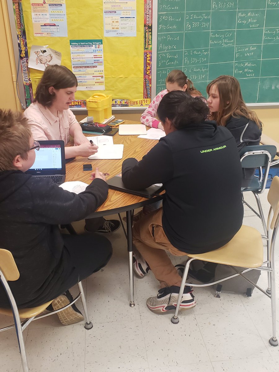 MathEagles's tweet photo. It was a great Wednesday for some group work in 8th grade! Learning how to make lines of best fit for real world scenarios in scatter plots!! @pringalls01 @LHSGoldenEagles @lakes_renee @SuptStover https://t.co/XZ6O7AkABT