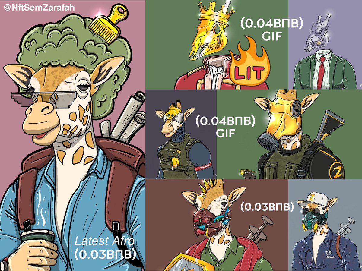 Sem_superem's tweet image. 6 left 🙌🏻🦒
Fp : 0.03bnb (jpg) &amp;amp; 0.04bnb (gif)
.
#pentasian #nftart #NFTCommunity