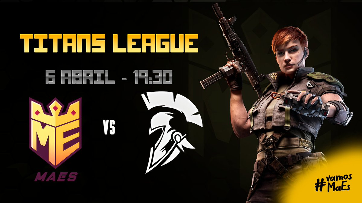 #gameday Hoy nos enfrentamos a <a href="/CrkgEsports/">CRKG ESPORTS</a> en la <a href="/TitansLeague1/">Titans League</a> a las 7:30PM hora de México. Sintoniza la transmisión y apoya al equipo en twitch.tv/titansleague.

💜💛#vamosMaEs💜💛