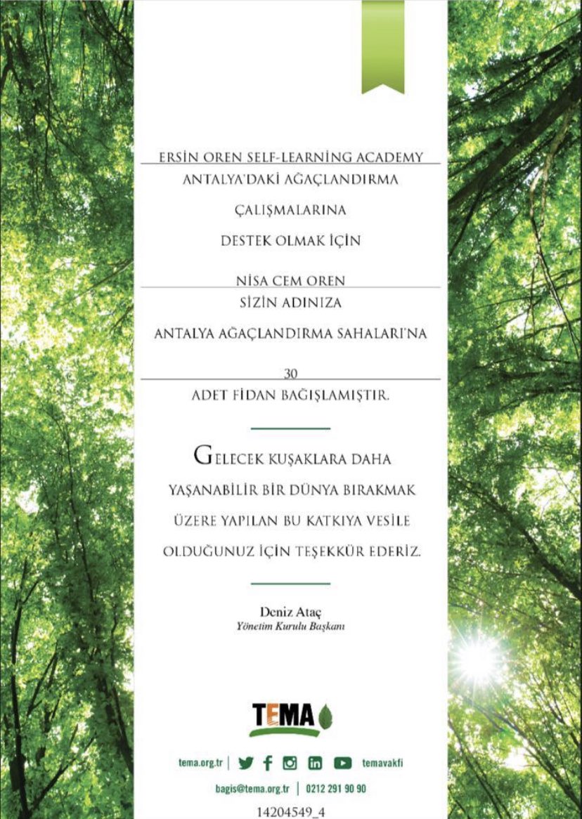 Ersin Oren Self-Learning Academy supports all efforts for a green world!
#Green #Radiology <a href="/eosasocial/">EOSA</a>