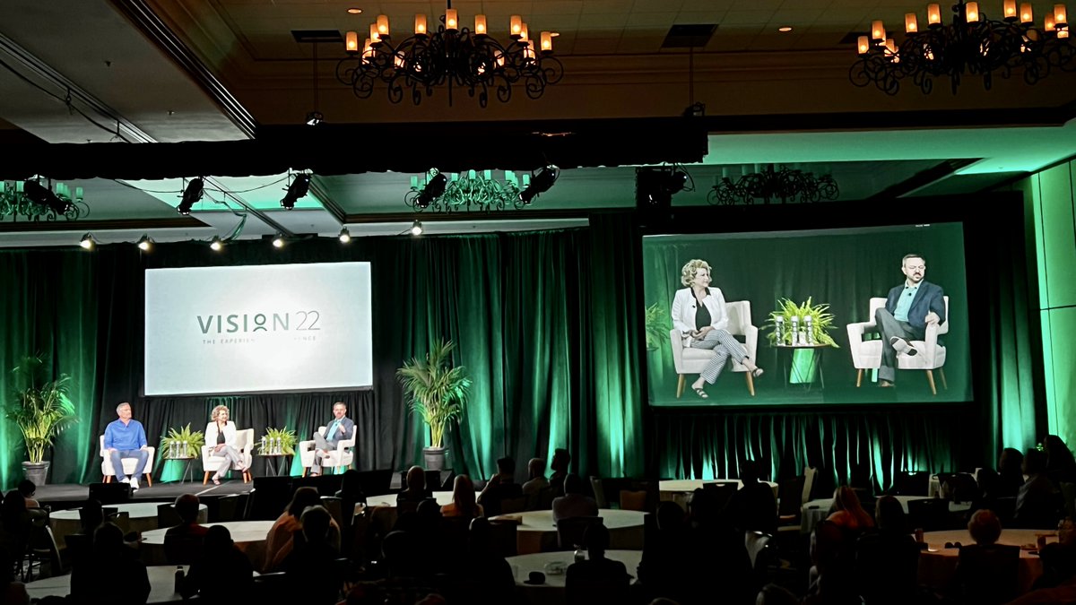 WorkForceSW's tweet photo. Our CEO @MikeMorini77, @SandraMoranCMO, and Chief Product Officer @JosephRRoss have taken the stage to close out #WFSVISION22. https://t.co/Bs7mjWA2QU