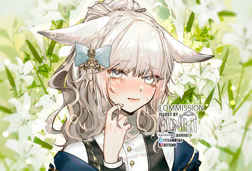 「Commission for @nyanne__ !
Thank you for」|Ahniki @ Sakuracon AA2602!のイラスト