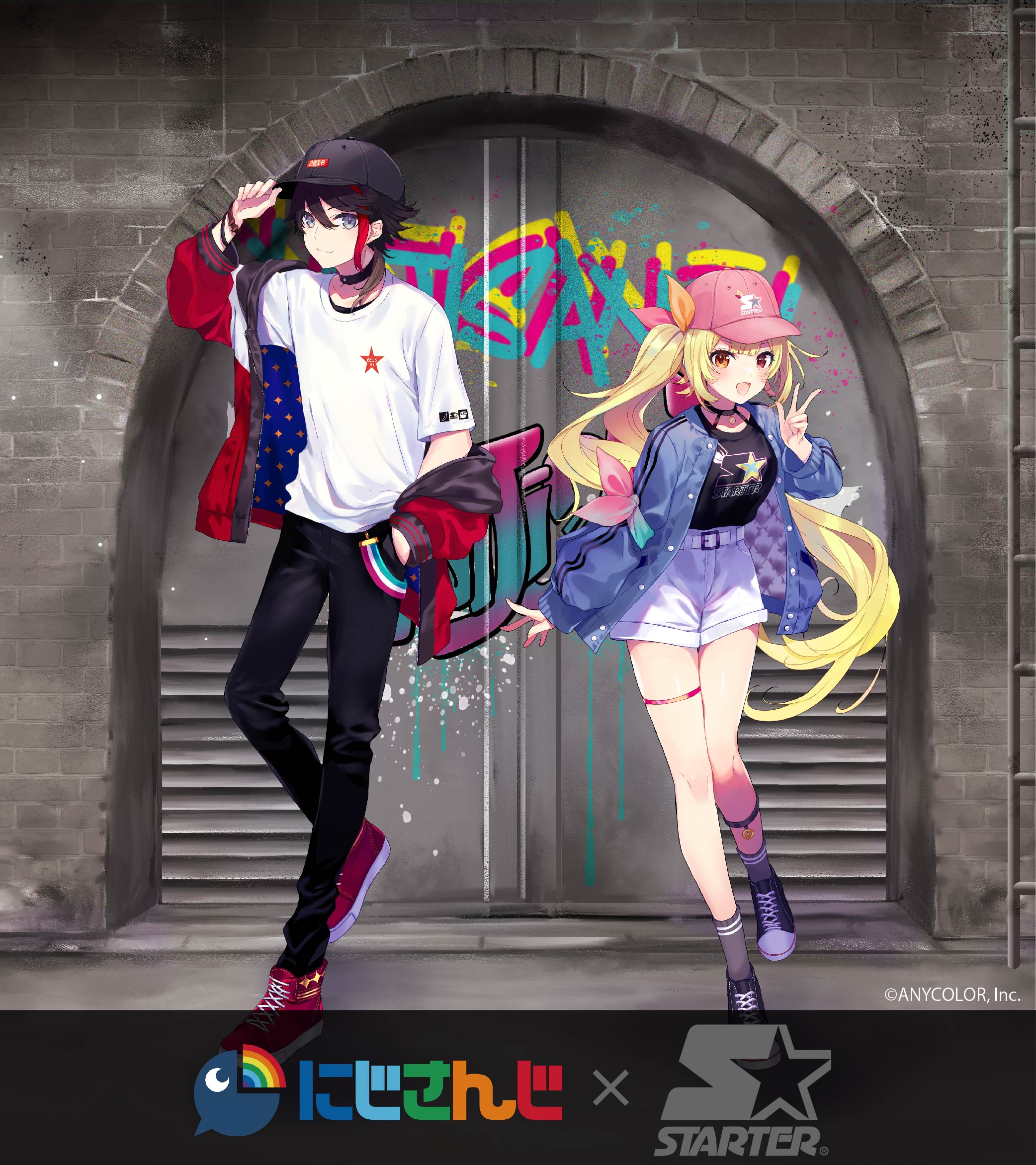 にじさんじ　STARTERコラボZIPパーカー　三枝明那 にじさんじ×STARTERコラボZIPパーカー_三枝明那_HICUL（ハイカル