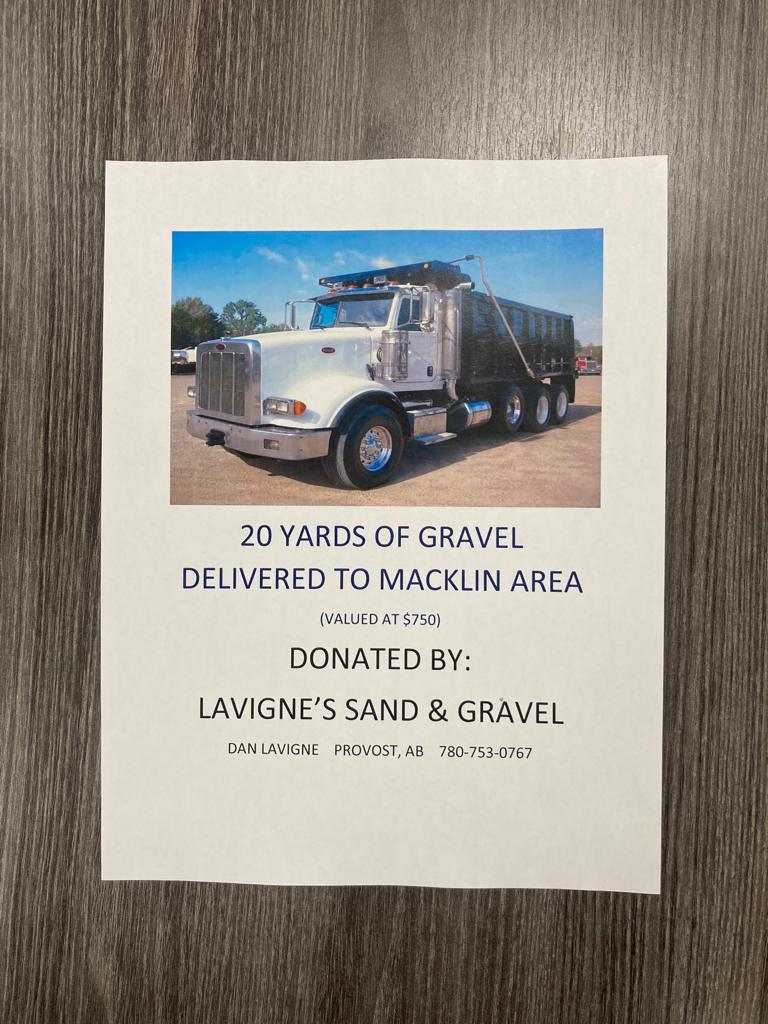 MacklinFootball's tweet photo. Auction Item: Thank you to Lavigne’s Sand &amp; Gravel for your donation. https://t.co/2lzLUfnmKn