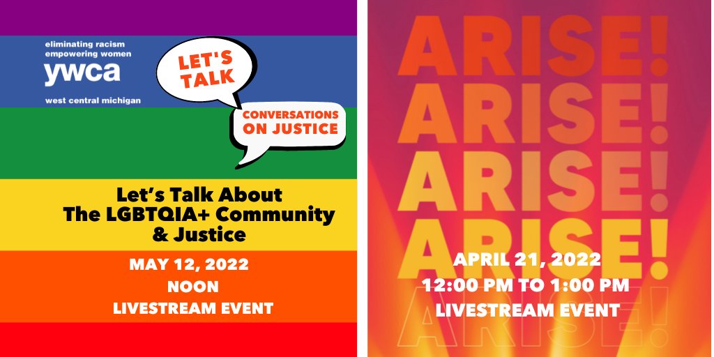 ywcawcmi's tweet photo. Spring is here &amp; we've got TWO exciting events! Put the YWCA's mission to work in your life! TO REGISTER: 4/21 Arise-A Reimagined Spring Virtual Luncheon (https://t.co/f8oEk8SvrX ) 5/12 Let's Talk: Conversations on Justice--LGBTQIA+ community &amp; justice (https://t.co/VRmO6uSaAz) https://t.co/jAeZYeLW9N
