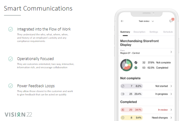 DeeAnnaW_NH's tweet photo. In-depth overview and demo on @WorkForceSW's #SmartCommunication tools. 2022 Roadmap includes #Broadcasting, #TaskManagement, &amp; Smart Comms integrated directly into the Workforce Hub for desktop &amp; mobile. #WFSVISION22 #WFM #HRTech https://t.co/6lZx3WI1Dd