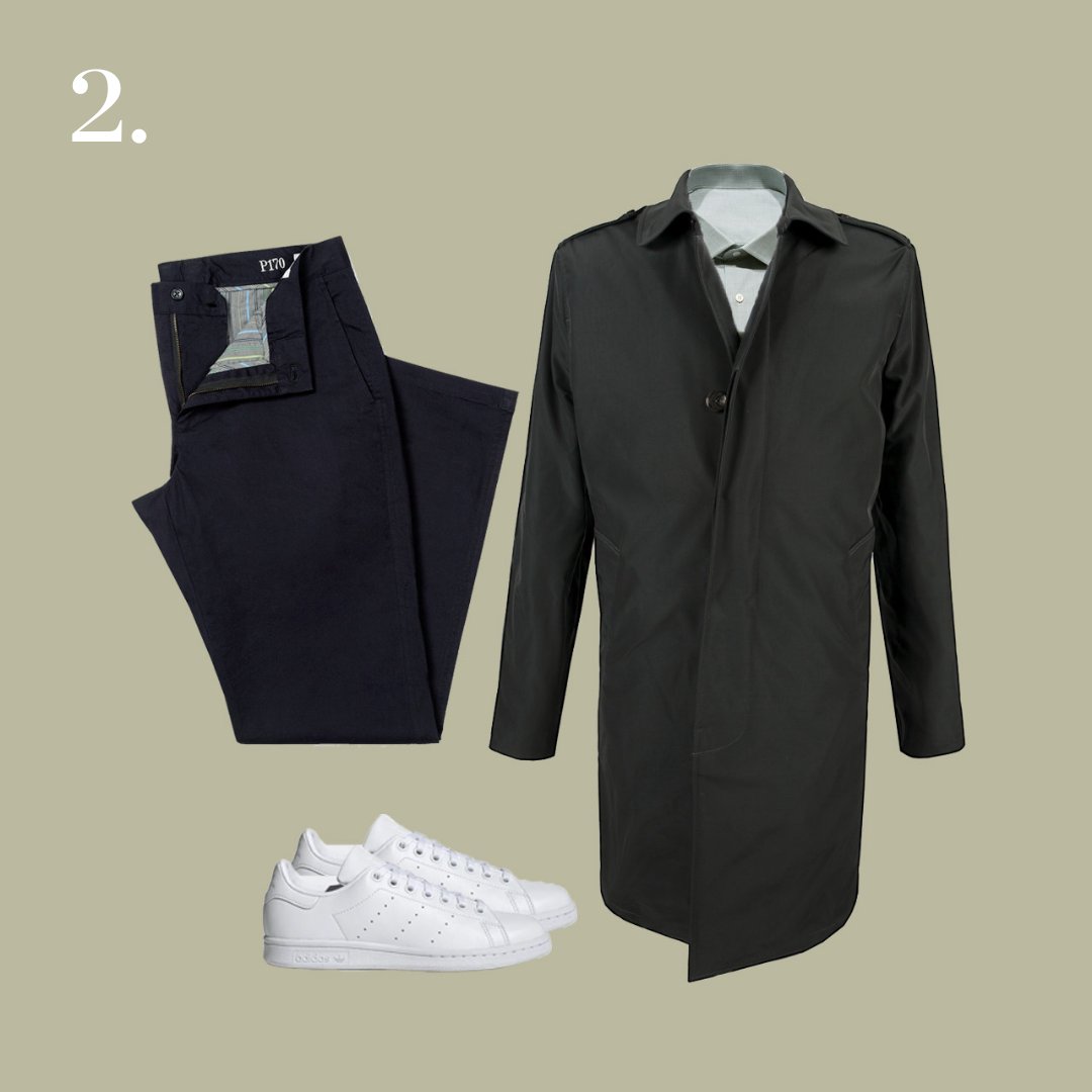 BlankLabel's tweet photo. The seasons are changing, and it’s about to get rainy. Stay dry while maintaining your style in one of our tailor-made trench coats! Let us know, which look is your favorite? #BLCustomClothing https://t.co/Dmaaopp9v0