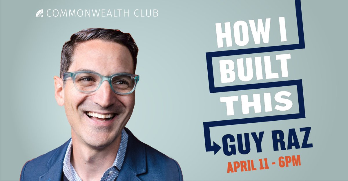 Monday: April 11th at 6 PM PDT 

<a href="/guyraz/">Guy Raz</a> discusses his new book How I Built This and his journey from intern to podcast virtuoso with <a href="/t_xu/">Tony Xu</a>, co-founder and CEO of <a href="/DoorDash/">DoorDash</a>. <a href="/INFORUMsf/">InforumSF</a> 

Tickets: 
bit.ly/hibtGR11