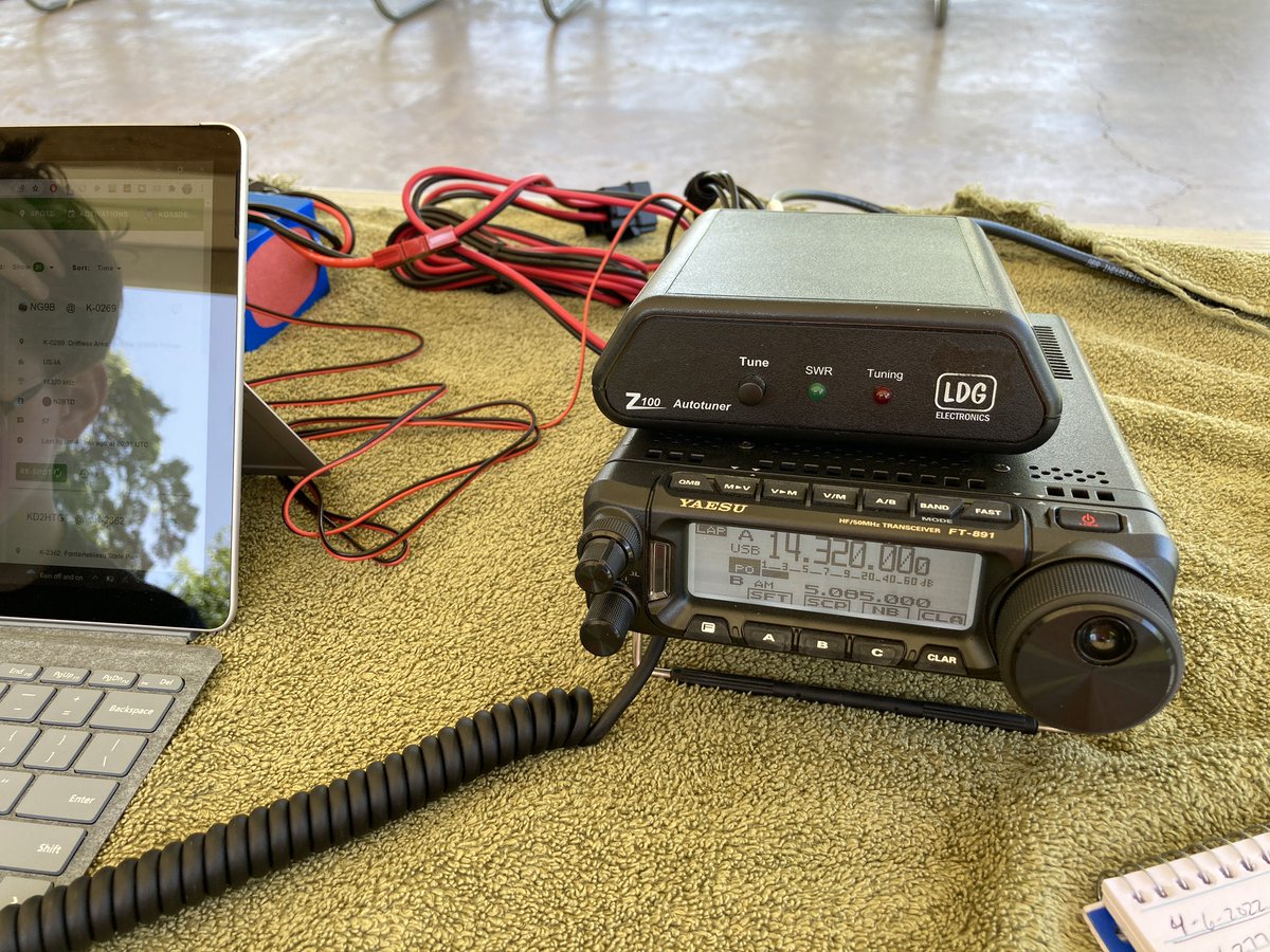 Hunting those POTA stations down. #pota #hamradio